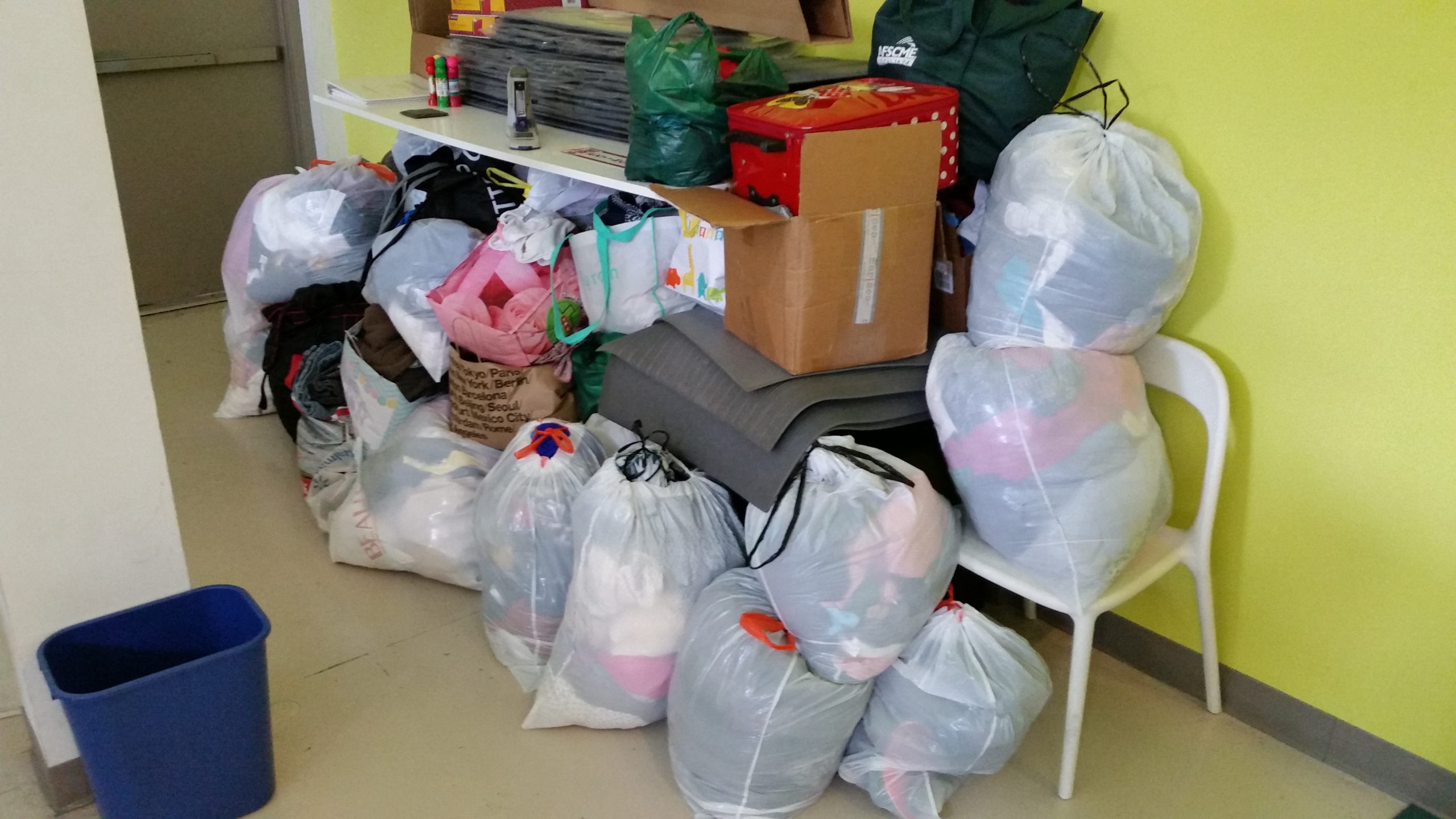 Clothing Drive Pile 1
